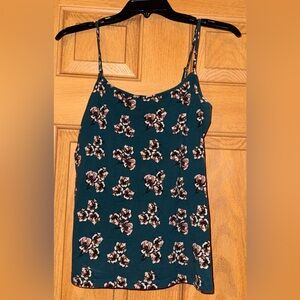 LOFT Blue Fitted Camisole with Spaghetti Straps